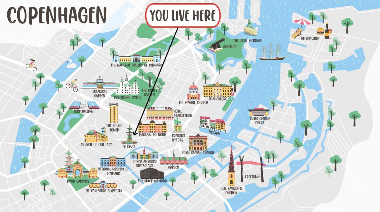 Beautiful Apartments On Stroget In Copenhagen City Center Екстериор снимка